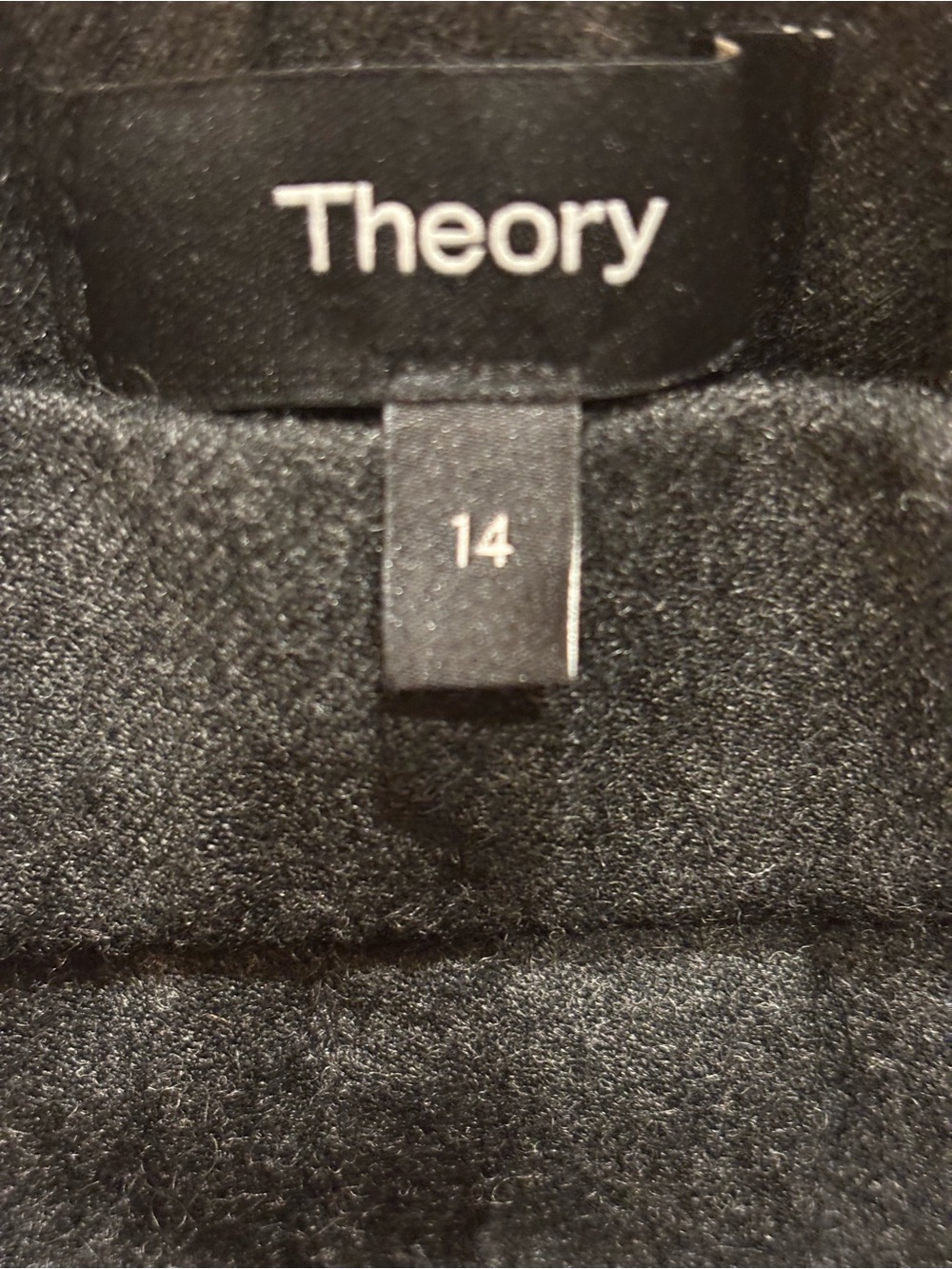 Theory Charcoal Sleek Flannel Pants - Picture 3 of 4